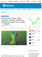 Ultra Bullish Ether, XRP, Cardano, Solana, Shiba Inu AltSeason Expected in 2026 — Analyst ⋆ ZyCrypto