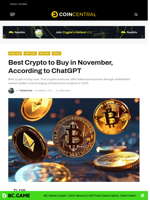 Best Crypto to Buy in November, According to ChatGPT - CoinCentral