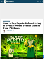 How to Buy Pepeto Before Listing as Presale Offers Second Chance Over IPO Genie - TechBullion