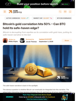 Bitcoin’s gold correlation hits 50% - Can BTC hold its safe-haven edge? - AMBCrypto