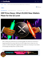 XRP Price News: What 25,000 New Wallets Mean for the $2 Level
