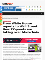 From White House reports to Wall Street: How ZK-proofs are taking over blockchain - The Crypto News Wire