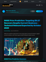 DOGE Price Prediction: Targeting $0.27 Recovery Despite Current Weakness - Technical Rebound Expected by October 2025 - Blockchain.News