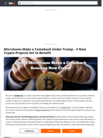 Trump's Crypto Microloans Are Back: These 3 New Crypto Projects Lead the Charge