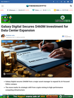 Galaxy Digital Secures $460M Investment for Data Center Expansion