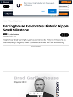 Garlinghouse Celebrates Historic Ripple Swell Milestone - U.Today