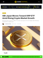 SBI Japan Moves Toward XRP ETF Amid Rising Crypto Market Growth - CoinCentral