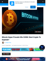 Bitcoin Hyper Reaches $28M in Presale: Next Crypto to Explode?