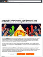 Bonk (BONK) Price Prediction: Bonk Rebounding From $0.000021 Support—Is a Triangle Breakout Imminent? - Brave New Coin