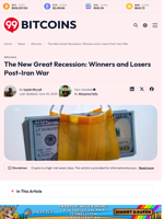 The New Great Recession: Winners and Losers Post-Iran War - 99Bitcoins