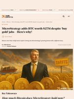 MicroStrategy adds BTC worth $27M despite ‘buy gold’ jabs - Here's why! - AMBCrypto