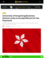 University of Hong Kong School Looks to Accept Bitcoin Payments
