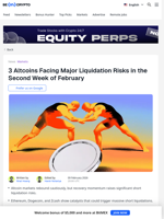 3 Altcoins Facing Liquidation Risks in the 2nd Week of February