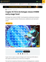 Archetype closes third fund with over $100M in commitments