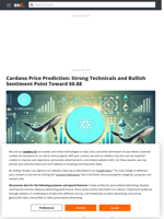 Cardano Price Prediction: Strong Technicals and Bullish Sentiment Point Toward $0.88 - Brave New Coin