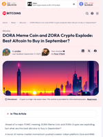 DORA Meme Coin and ZORA Crypto Explode: Best Altcoin to Buy?