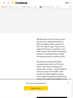 HBAR Climbs 7% as Strong Volumes Drive Breakout Toward Key Resistance