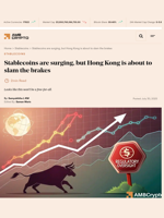 Stablecoins are surging, but Hong Kong is about to slam the brakes - AMBCrypto
