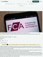 FCA settles lawsuit with HTX as crypto exchange ends UK operations: FT