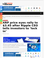 XRP price eyes rally to $3.45 after Ripple CEO tells investors to ‘lock in’ - The Crypto News Wire