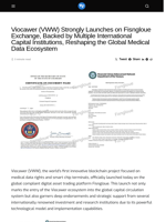 Viocawer (VWW) Strongly Launches on Fisngloue Exchange, Backed by Multiple International Capital Institutions, Reshaping the Global Medical Data Ecosystem - Visionary Financial