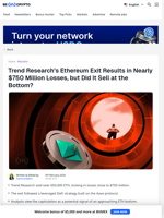 Did Trend Research Sell Ethereum at the Bottom?