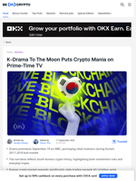K-Drama To The Moon Puts Crypto Mania on Prime-Time TV - BeInCrypto