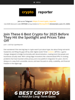 Join These 6 Best Crypto for 2025 Before They Hit the Spotlight and Prices Take Off
