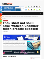 Thou shalt not shill: Fake ‘Vatican Chamber’ token presale exposed - The Crypto News Wire