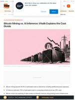 Bitcoin Mining vs. AI Inference: Vitalik Explains