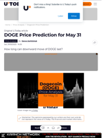 DOGE Price Prediction for May 31