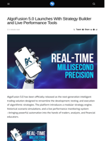 AlgoFusion 5.0 Launches With Strategy Builder and Live Performance Tools - Visionary Financial