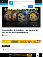 Best Presales to Buy as Bitcoin Surpassed New $112K ATH