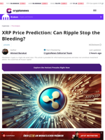 XRP Price Prediction: Can Ripple Stop the Bleeding?