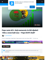 Pepe raste 60%: Koji će memecoin donijeti 100x u ovom bull runu – Pepe ili BTC Bull?
