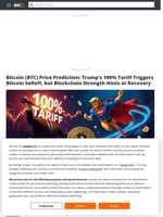 Bitcoin (BTC) Price Prediction: Trump’s 100% Tariff Triggers Bitcoin Selloff, but Blockchain Strength Hints at Recovery - Brave New Coin