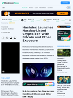Hashdex Launches Nasdaq-Listed Crypto ETF With Bitcoin and Ether Exposure – Finance Bitcoin News