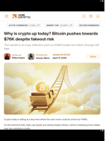 Why is crypto up today? Bitcoin pushes towards $76K despite fakeout risk - AMBCrypto