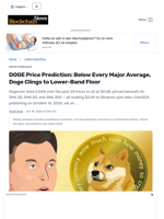 DOGE Price Prediction: Below Every Major Average, Doge Clings to Lower-Band Floor - Blockchain.News