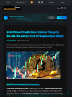 XLM Price Prediction: Stellar Targets $0.48-$0.68 by End of September 2025 - Blockchain.News