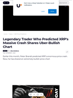 Legendary Trader Who Predicted XRP's Massive Crash Shares Uber-Bullish Chart - U.Today
