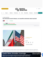 Iran demands asset release, no ceasefire extension deal reached