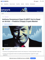 Did Donald Trump Kill CLARITY Act? Former White House Official Explains