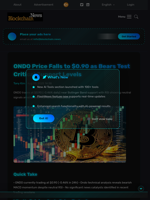 ONDO Price Falls to $0.90 as Bears Test Critical Support Levels - Blockchain.News