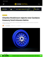 Charles Hoskinson rejects new Cardano treasury fund misuse