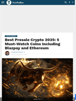 Best Presale Crypto 2025: 5 Must-Watch Coins Including Blazpay and Ethereum - TechBullion