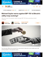 Michael Saylor warns against BIP-110: Is Bitcoin's utility truly evolving? - AMBCrypto