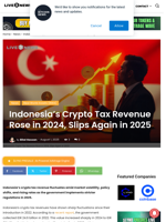 Indonesia’s Crypto Tax Revenue Rose in 2024, Slips Again in 2025 | Live Bitcoin News