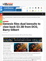 Genesis files dual lawsuits to claw back $3.3B from DCG, Barry Silbert - The Crypto News Wire