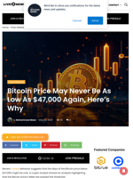 Bitcoin Price May Never Be As Low As $47,000 Again, Here’s Why  | Live Bitcoin News